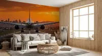 Airplane Takeoff Wall Mural
