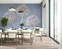 Ethereal Lavender Allium Blooms Wall Mural