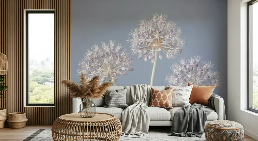 Allium Triplet Wall Mural