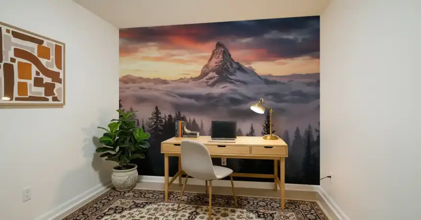 Alpenglow Summit Wall Mural