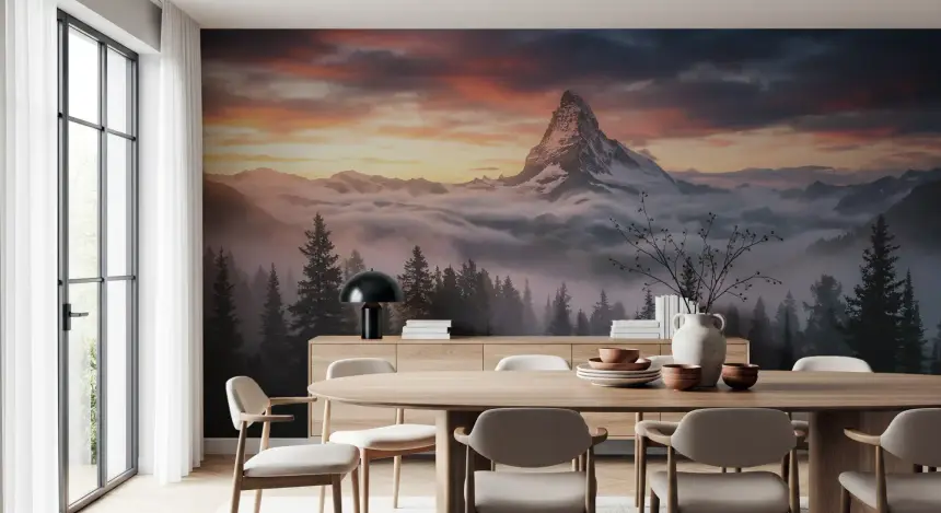 Alpenglow Summit Wall Mural