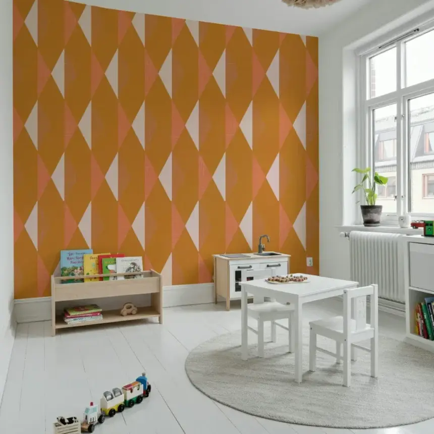 Amber Echoes Wall Mural