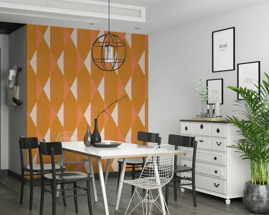 Amber Echoes Wall Mural