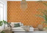 Geometric Diamond Orange Wallpaper 2