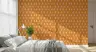 Geometric Diamond Orange Wallpaper 3