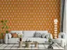Geometric Diamond Orange Wallpaper 4