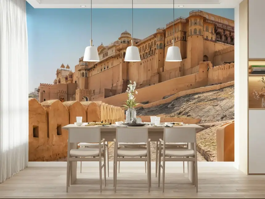 Amber Fort Grandeur Wall Mural
