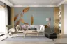 Abstract Eucalyptus Leaf Wall Mural 2