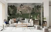 Mughal Hunting Scene Wall Mural
