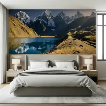 Majestic Mountain Lake Wall Mural