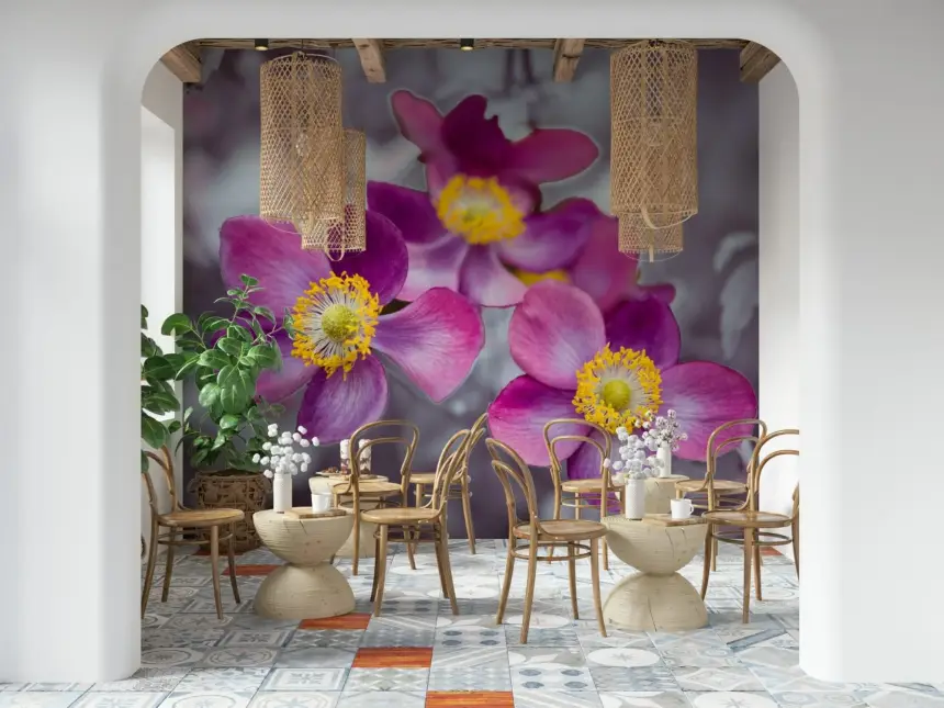Anemone Flowers Wall Mural
