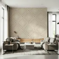 Geometric Diamond Pattern Wallpaper