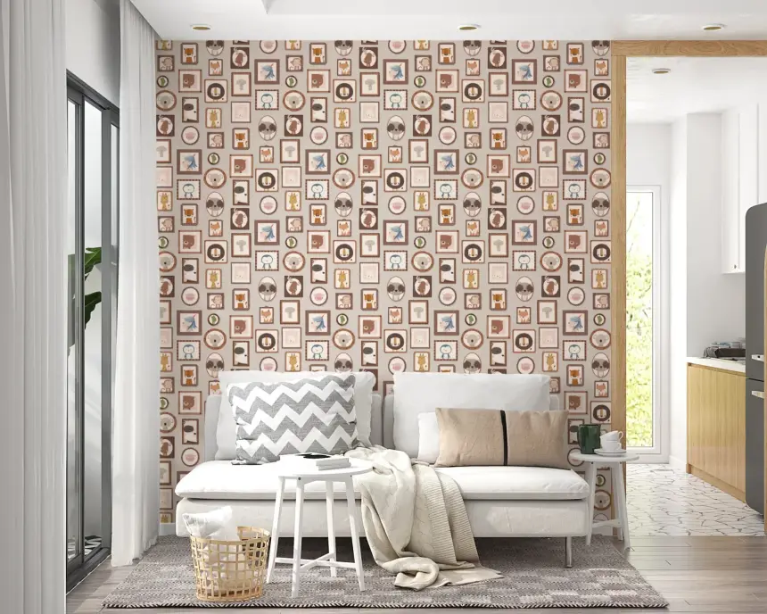 Animal Gallery Wall Wallpaper
