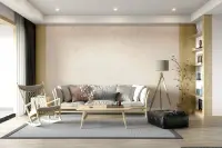 Textured Cream Wall Mural