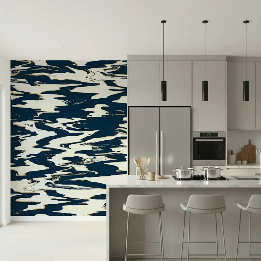 Aquafluid Wall Mural