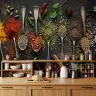 Spices and Herbs Wall Mural 3