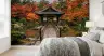 Japanese Garden Autumn Bridge Wall Mural 1
