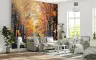 Golden Hues Autumn Woodland Avenue Wallpaper Mural 4