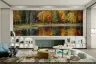 Autumn Forest Lake Wall Mural 5