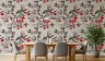 Crimson Hummingbird Floral Wallpaper 3