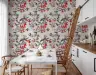 Crimson Hummingbird Floral Wallpaper 4