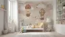 Whimsical Hot Air Balloon Kids Wall Mural 1