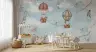 Whimsical Animals Hot Air Balloon Wall Mural 4
