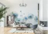 Blue Dandelion Seed Wall Mural 5