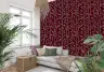 Crimson Bamboo Leaf Wallpaper 4