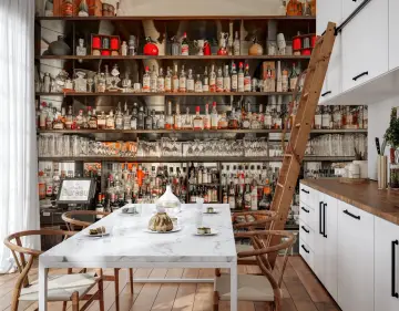 Vintage Bar Shelf Wall Mural