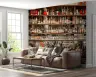 Vintage Bar Shelf Wall Mural 3