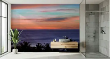 Sunset Ocean Wall Mural