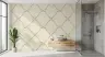 Cream Dotted Lattice Wallpaper 2