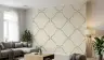 Cream Dotted Lattice Wallpaper 5