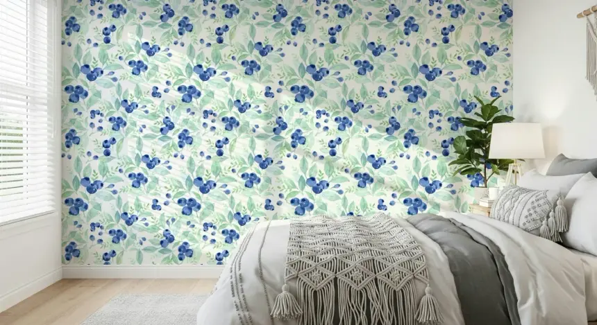 Berry Bliss Watercolor Wallpaper