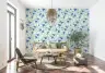 Blueberry Botanical Watercolor Wallpaper 1