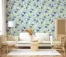 Blueberry Botanical Watercolor Wallpaper 4
