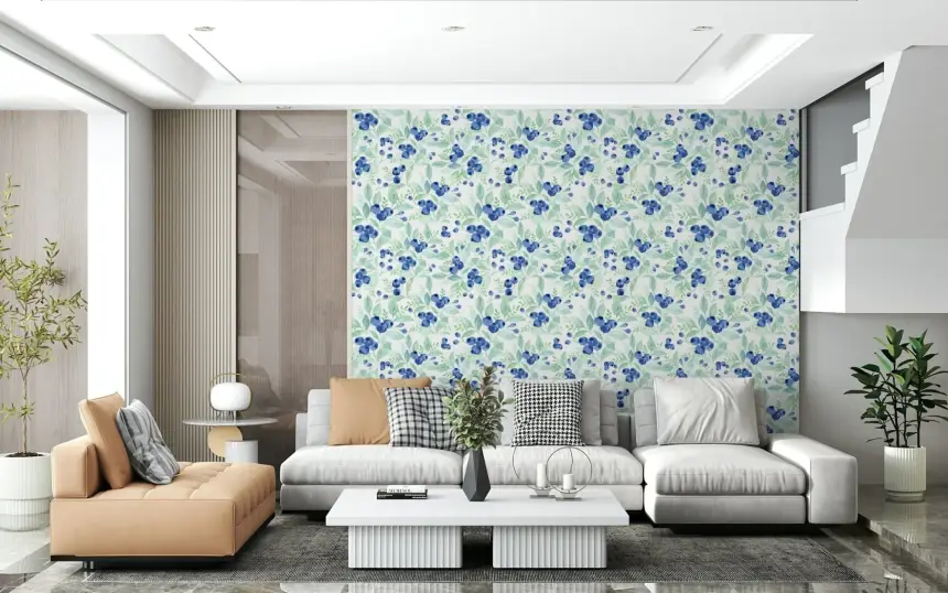 Berry Bliss Watercolor Wallpaper