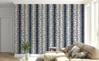 Birch Tree Vertical Stripe Wallpaper