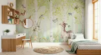Enchanted Forest Friends Wall Mural