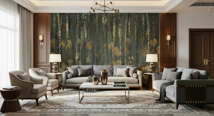 Birchwood's Embrace Wall Mural - 2382515