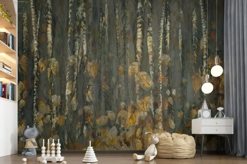 Birchwood's Embrace Wall Mural - 2382515