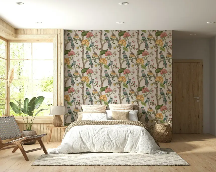 Birdsong Blooms Wallpaper -3076497