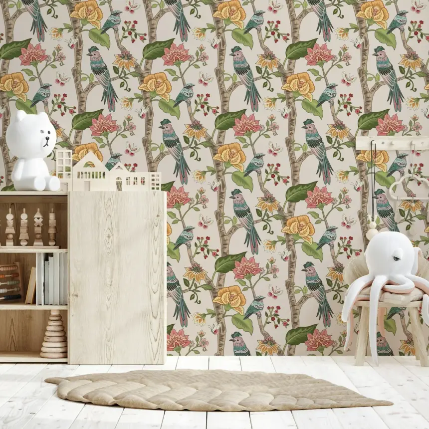 Birdsong Blooms Wallpaper -3076497