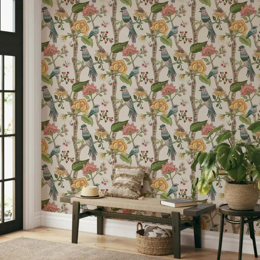 Birdsong Blooms Wallpaper -3076497