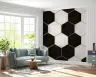 Geometric Hexagon Marble Wallpaper 4