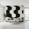 Geometric Hexagon Marble Wallpaper 5