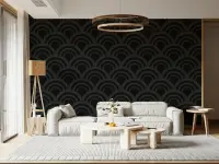 Art Deco Wave Pattern Wallpaper