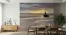 Sunset Beach Tidal Patterns Wall Mural 4
