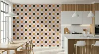 Geometric Square Pattern Wallpaper